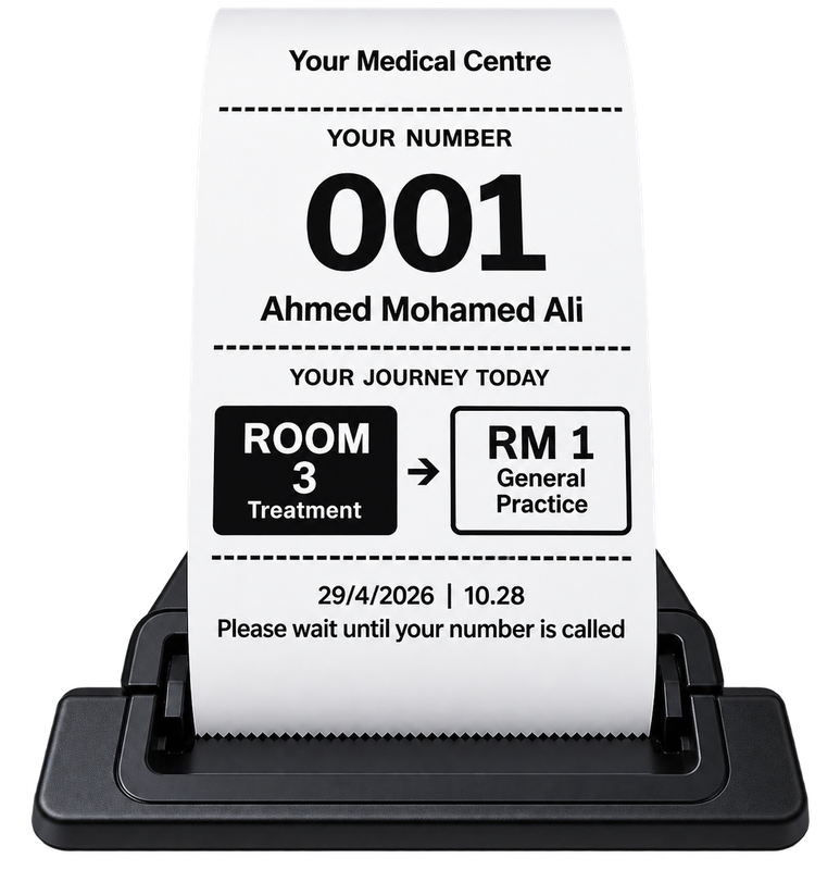 طابعة تذاكر OSO Queue